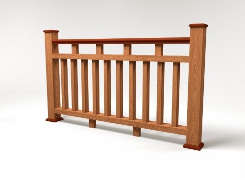 Ограждение из ДПК FG8 терракот купить в Красном Холме