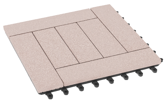 Модульный паркет ДПК GRINDERDECO Комфорт 6 Выбеленный дуб купить в Красном Холме