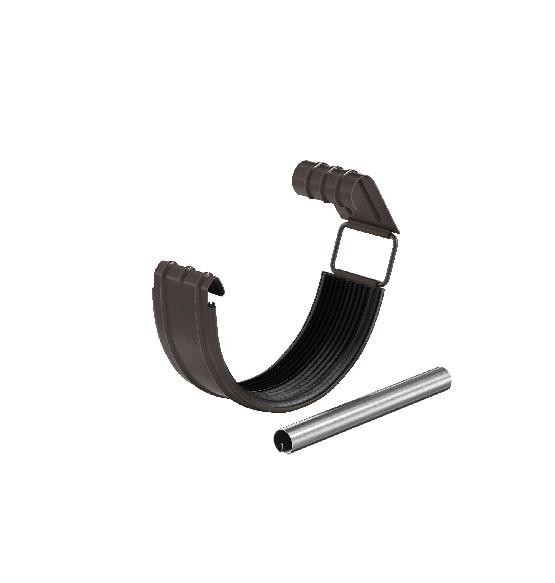 Водосток Aquasistem, система 125x90 - Соединитель желоба с резиновым уплотнителем RR 32 Тёмно Коричневый купить в Красном Холме