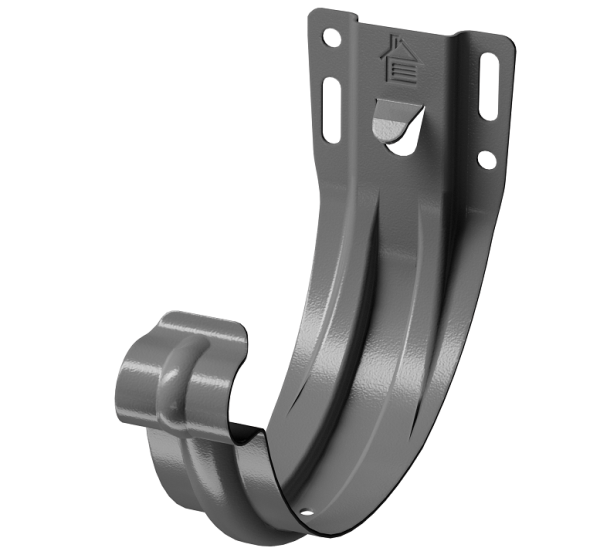 Карнизный кронштейн (штампованный) D125 Döcke STAL PREMIUM Графит, (RAL 7024) купить в Красном Холме
