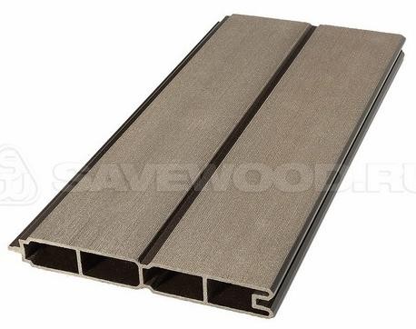 Заборный профиль из ДПК Savewood SW Agger матовый тёмно-коричневы купить в Красном Холме