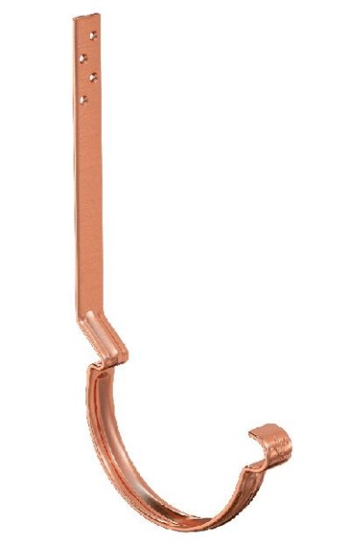 Водосток Aquasistem, система 150/100 - Крюк крепления желоба удлиненный (усиленный) медный купить в Красном Холме